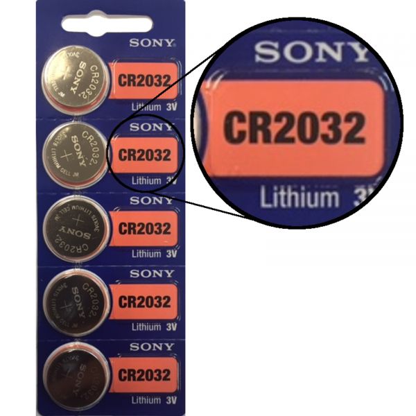 Sony CR2032 5er Blister 3V Lithium Batterie Knopfzelle 220 mAh E2358808