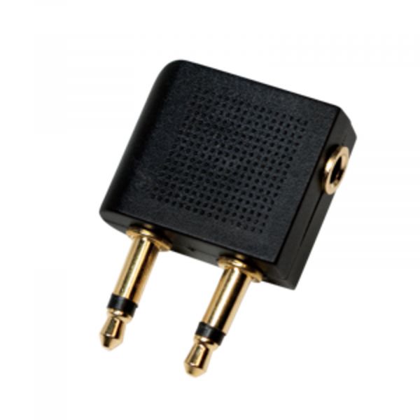 LogiLink Audio Kopfhörer Adapter „Airplane“, 2x3,5mm – 1x 3,5mm CA1089