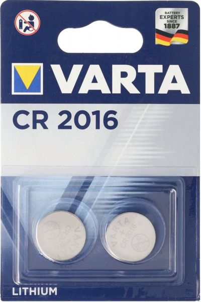 Varta 100x CR2016 2er Blister 3V Batterie Lithium Knopfzelle 6016 VCR2016
