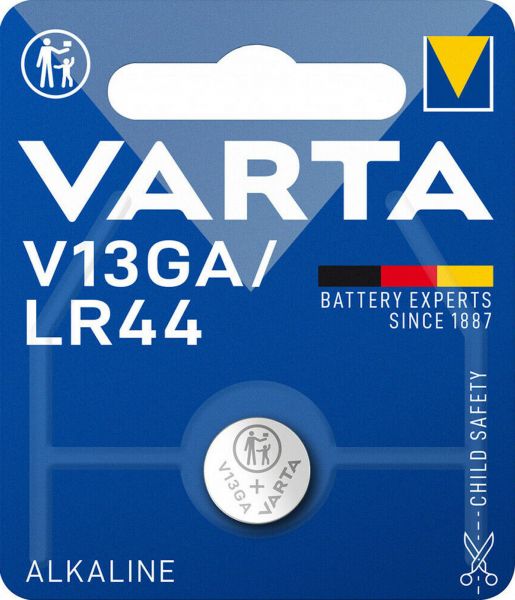 Varta Knopfzelle Alkali-Mangan LR44 1er Blister LR1154 357A GPA76 82 1,5V 4276 AG13 V13GA