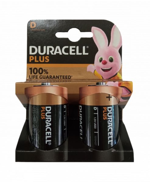 Duracell 10x Plus Power D LR20 Mono 1,5 V Alkaline Batterie 2er Blister MN1300 Torica MN1300