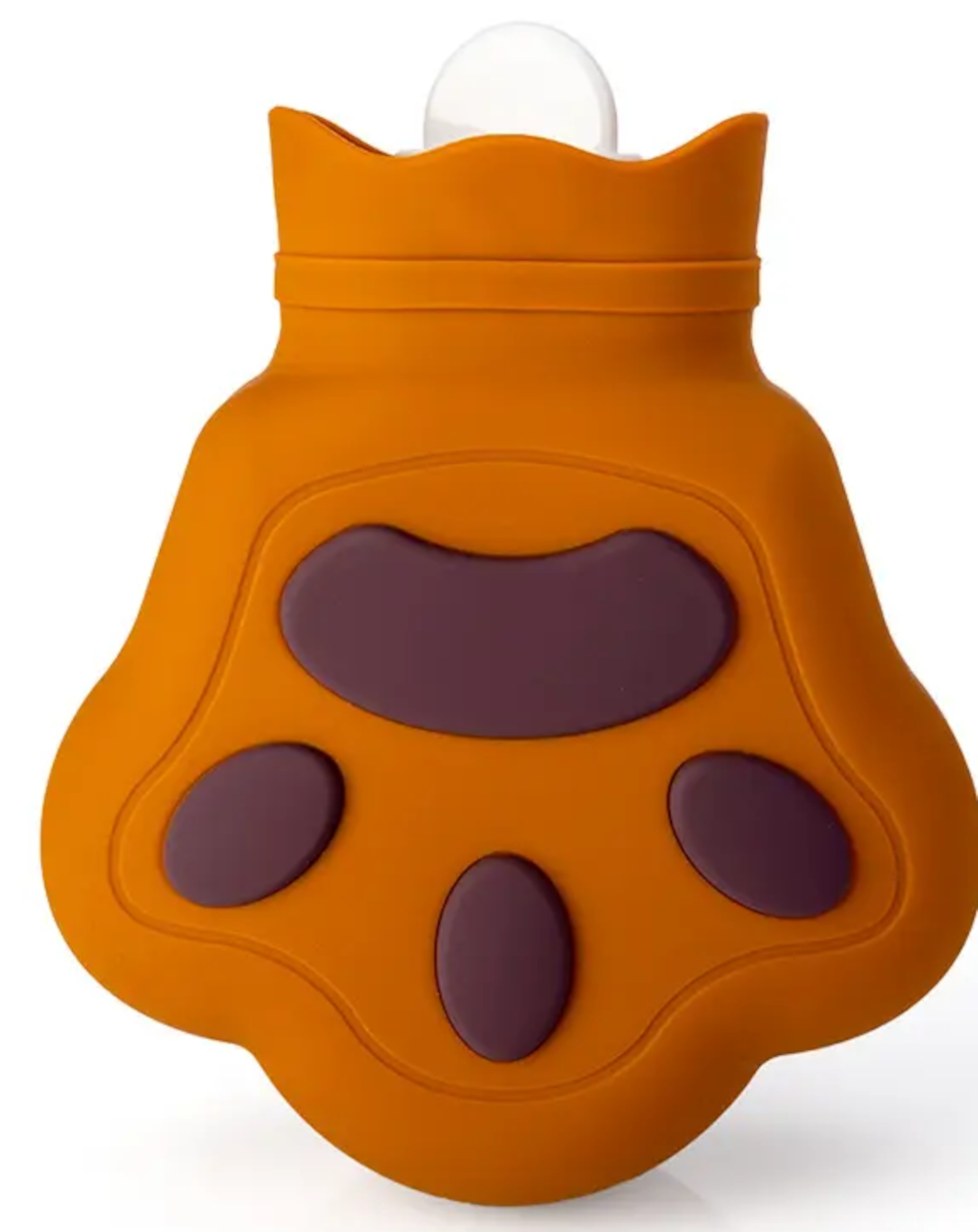 EWANTO WBB-01 Mini Silikon Bärentatzen-Form Wärmflasche 200 ml Bettflasche  Handwärmer für Erwachsene und Kinder Hellbraun