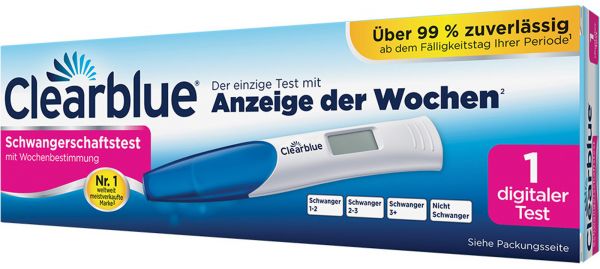 Clearblue 12x Schwangerschaftstest digital mit Wochenbestimmung