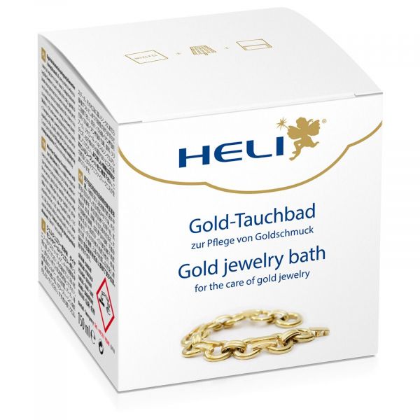 Heli Goldtauchbad mit Waschkorb und Pflegetuch zur Pflege von Goldschmuck gold jewelry bath 141278