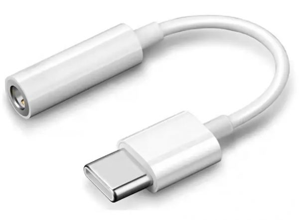 EWANTO 10cm USB-C (m) auf 3,5mm AUX (w) Klinke Audio Buchse Weiß Adapter Weiß 3,5-Millimeter-Klinkenanschluss Musik Kopfhörer Earphone für Earpad Headphone Jack für Huawei für Xiaomi für Samsung Pixel Smartphone Laptop LIA-01