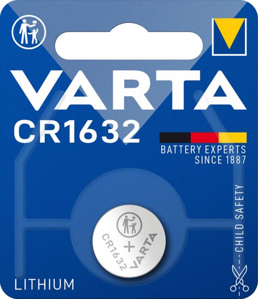 Varta CR1632 1er Blister 3V Batterie Lithium Knopfzelle 6632