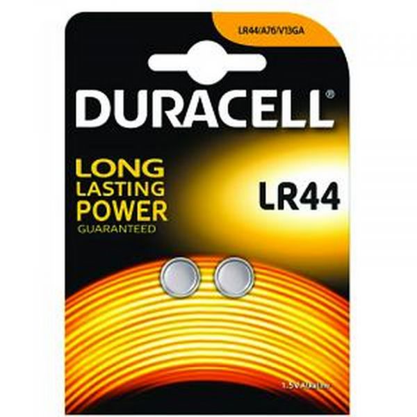 Duracell 100x G13 2er Blister Batterie LR44/A76