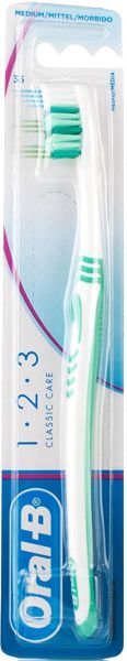 Oral-B 12x 1-2-3 Classic Care Zahnbürste 35 mittel, Kurzkopf