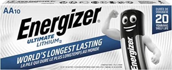 Energizer 10er Lithium Batterien AA Mignon 1.5V/3Ah L91AA MN1500 MX1500 AM6 639753