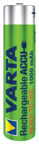 Varta 16x Zelle Varta Rechargeable Accu Ready2Use vorgeladener AAA Micro Ni-Mh Akku 5703 Bulk (1000 mAh) 5703