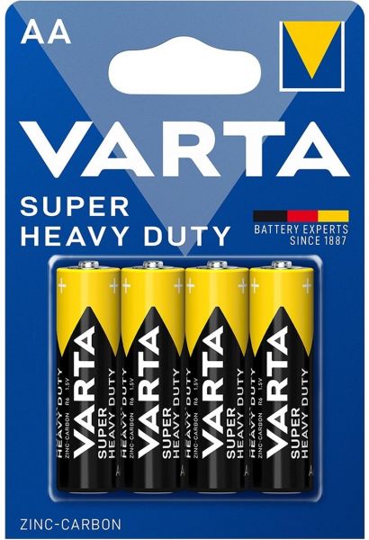 Varta Super Heavy Duty AA Zink-Kohle Batterie 4er Blister Mignon R6 1,5 V 2006