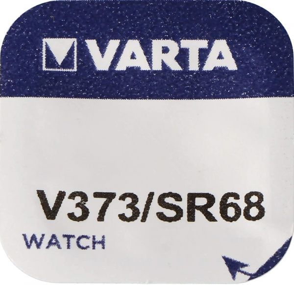 Varta Watch V 373 Uhrenzelle Knopfzelle SR 916 SW V373 Silber-Oxid 23mAh 1,55 V 1er Blister V 373