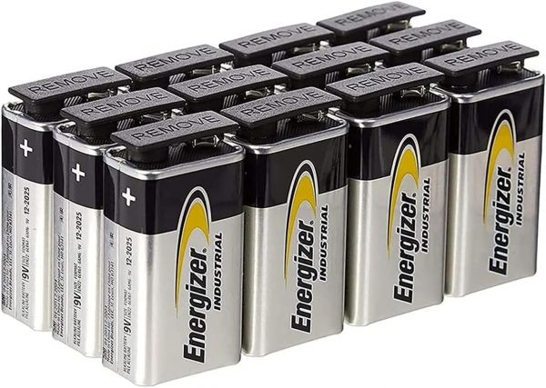 Energizer 12x Industrial Batterien 9 Volt B9VUINDA Bulk, 6LR61, 623866 6LR22 B9VUINDA