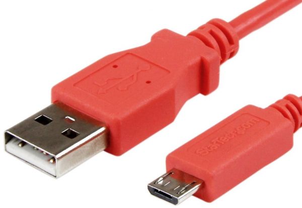 EWANTO 1m USB-A (m) auf micro USB (m) Kabel, Rot Geflochten Ladekabel Datenkabel zum Laden von Handys Tablets Bluetooth Speaker Schnell Datenkabel für Samsung Huawei Xiaomi Pixel Handy VVUC3A-03