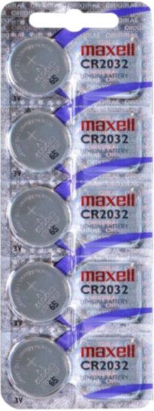 Maxell CR2032 Batterie 5er Blister 3V Lithium Knopfzelle CR2032