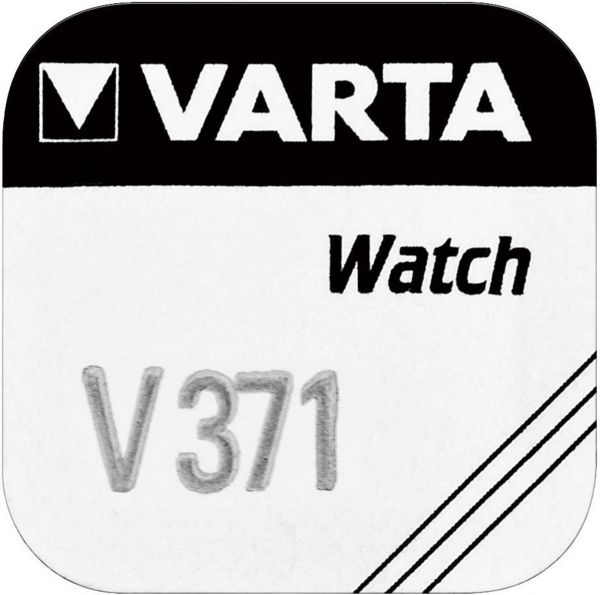 Varta Watch V 371 Uhrenzelle Knopfzelle SR 920 SW V371 Silber-Oxid 30 mAh 1,55 V 1er Blister V 371