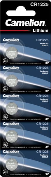 Camelion Lithium Knopfzelle CR1225 1225 3V 5er Blister 13005225
